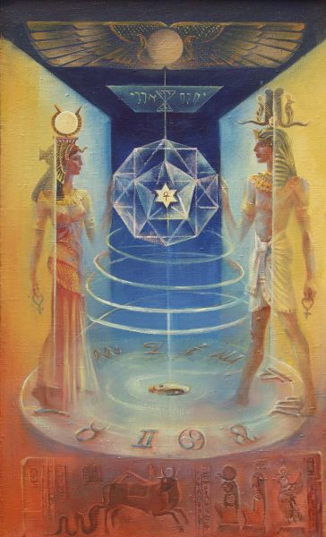 La divina coppia di Iside e Osiride