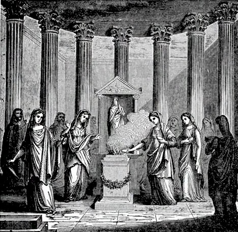 Vestali, nel tempio di Vesta